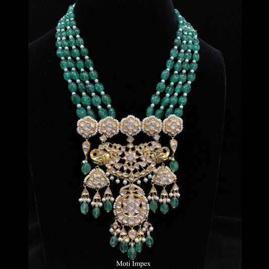 Jadau Diamond Polki Sabyasachi Style Necklace | jadau polki necklace sets