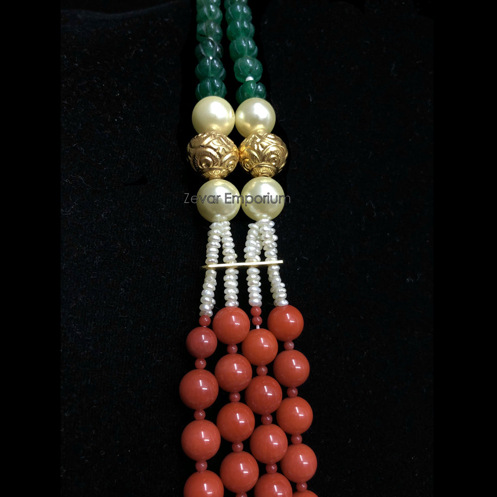22k Gold Coral Beads Necklace