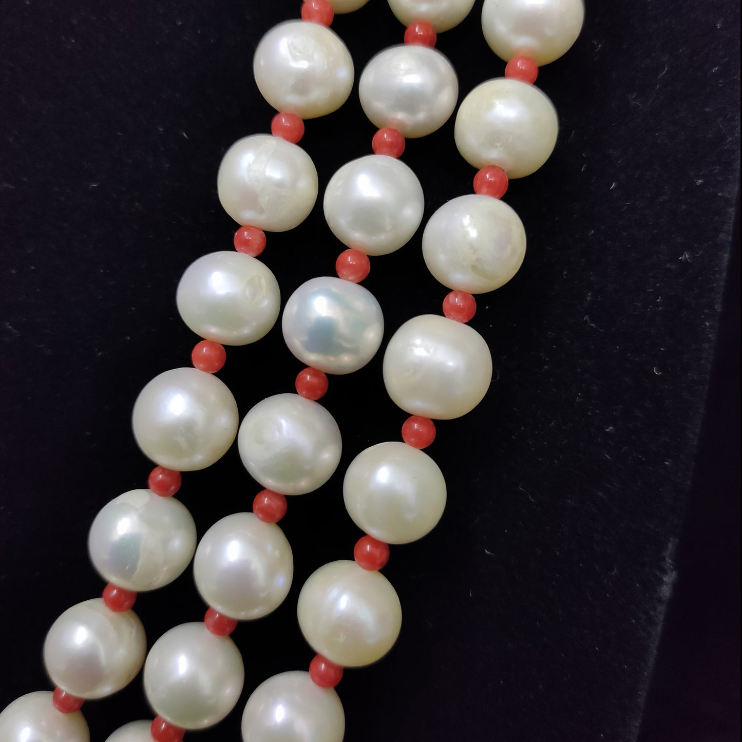 3 String Fresh Water Pearl Necklace