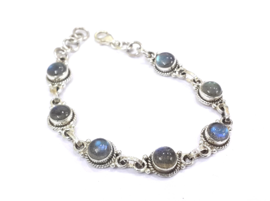 Labradorite 925 Silver Casual And Party Wear Bracelet