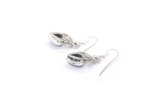 Garnet 925 Silver Drop Dangle Earrings for Women & Girls