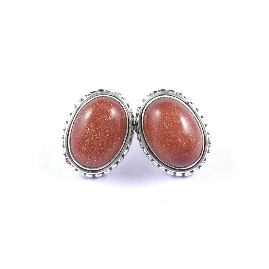 Natural Red Sunstone 925 Silver Handmade Earrings For Women