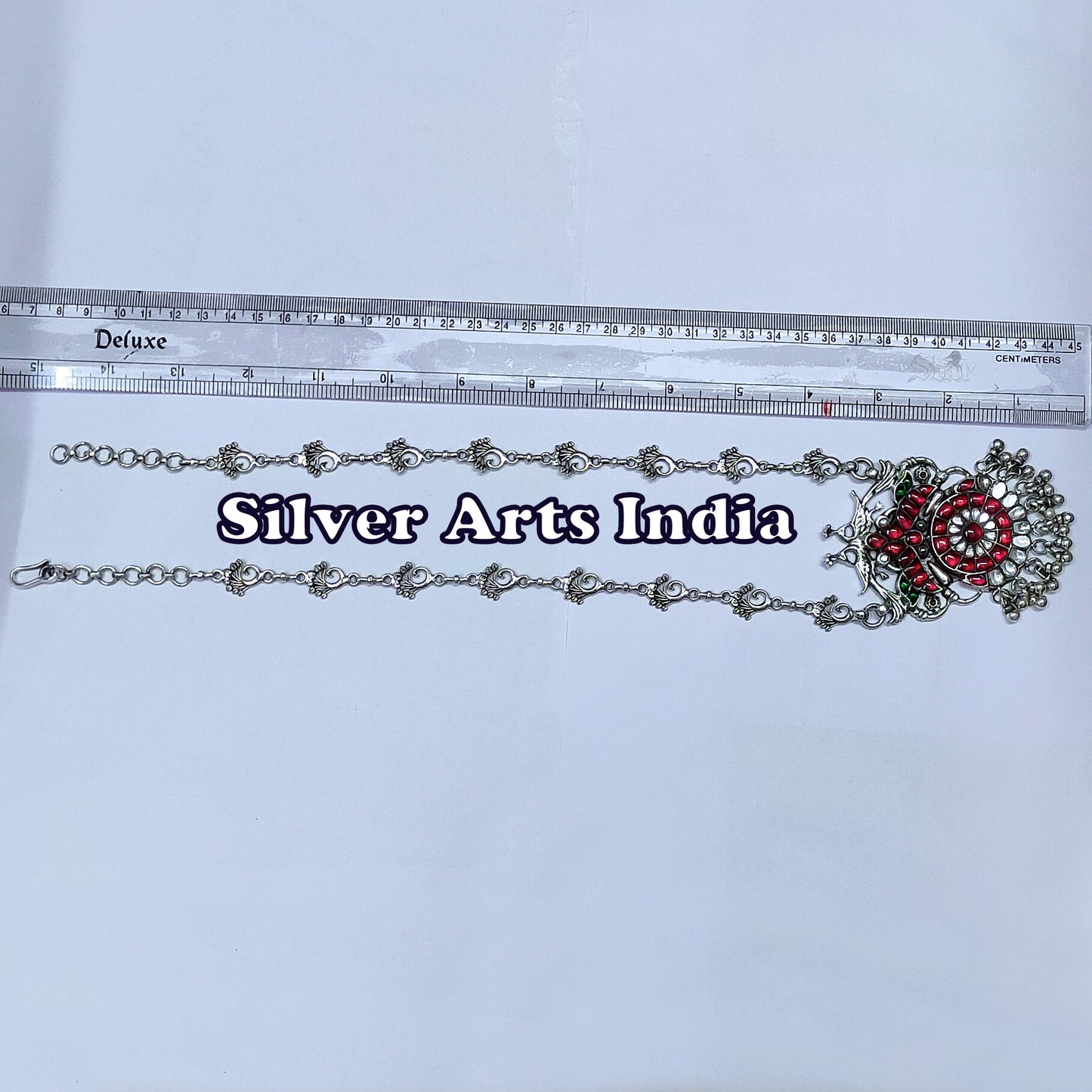 Silver Kundan Polki Victorian Handmade Necklace