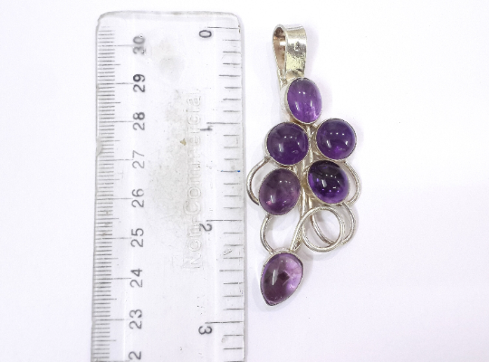 Amethyst 925 Silver Pendant Jewelry For Women