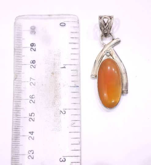 Natural Onyx Genuine Silver Handmade Party Wear Pendant