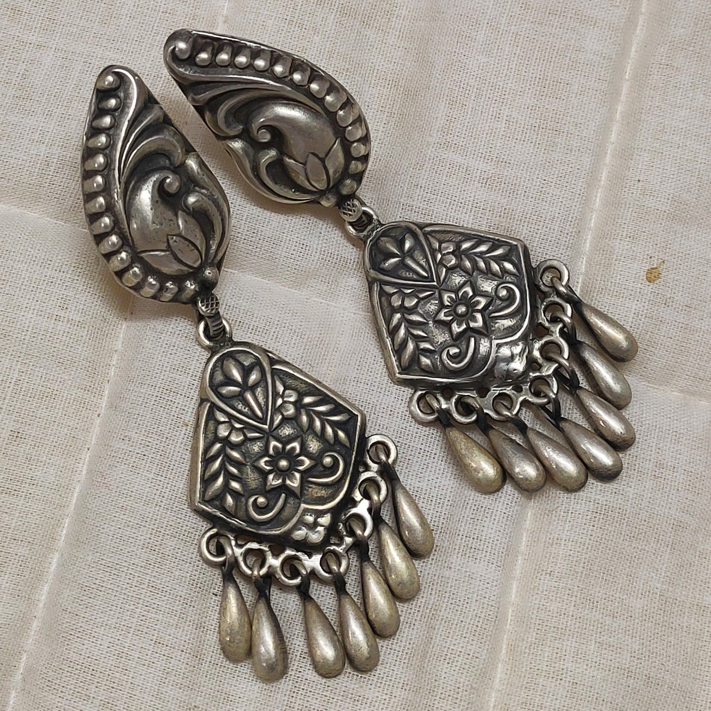 925 Silver Handmade Tribal Earrings