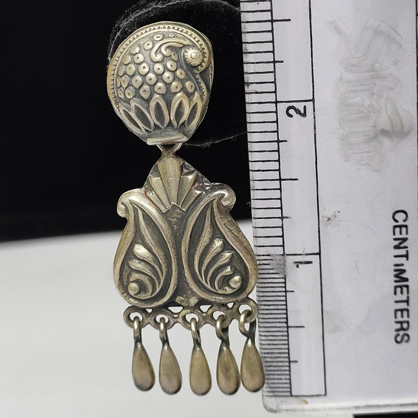 Silver Banjara Tribal Antique Big Earrings