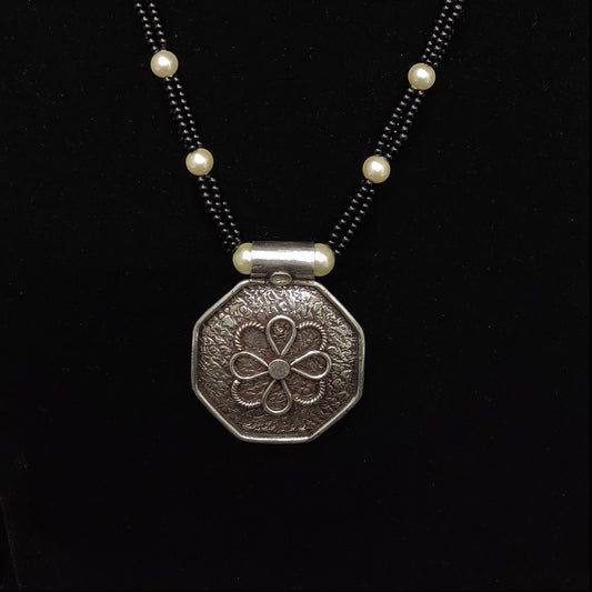 Handcrafted Tribal Silver Pendant